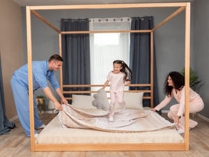 Square Floor Frame Bed (Model 8)