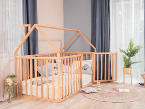 Twin Floor Bed – Side View