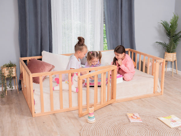 Montessori house playpen for kids Platform bed (Model 6.2/19)