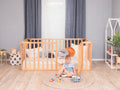 Wood crib  – Side View