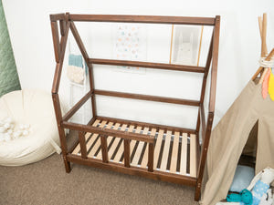 Montessori Toddler Bed with legs Dark color (Model 1)