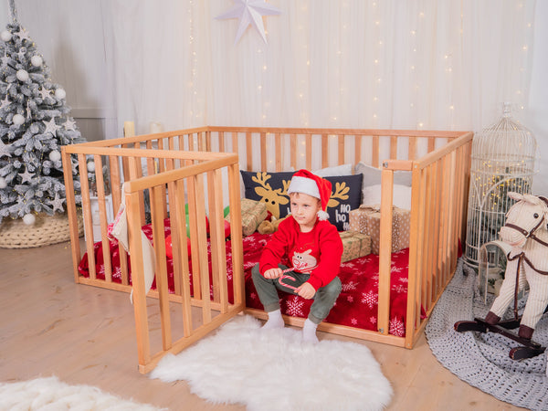 Montessori Floor Playpen Bed with extended rail (Model 6.3/20), фото 3