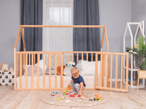 baby crib floor bed – Front View