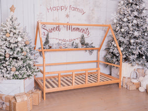 Montessori Wooden Toddler Bed Frame with Legs (Model 1)