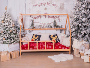 Montessori Wooden Toddler Bed Frame with Legs (Model 1)