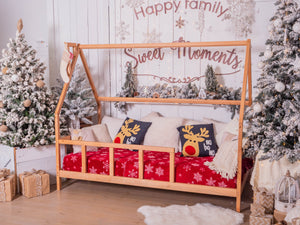 Montessori Wooden Toddler Bed Frame with Legs (Model 1)