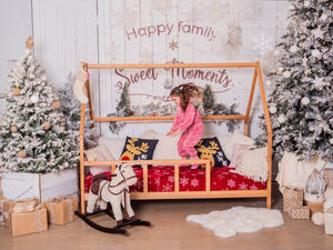Montessori Wooden Toddler Bed Frame with Legs (Model 1)