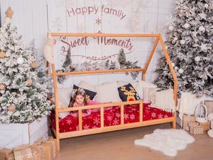 Montessori Wooden Toddler Bed Frame with Legs (Model 1)