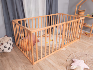 Wood crib  – Front View