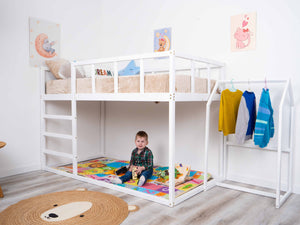 Twin size Wooden Bunk bed for toddlers (Model 13)