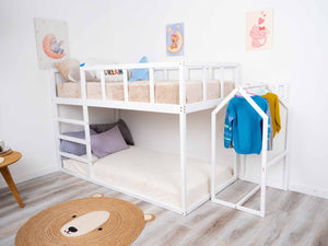 Twin size Wooden Bunk bed for toddlers (Model 13)