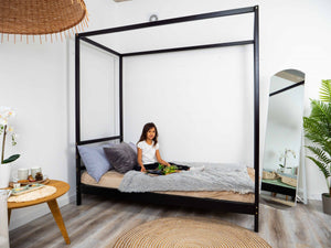 Twin Bed – Handcrafted Wooden Bed for Kids’ Comfort (Model 8)