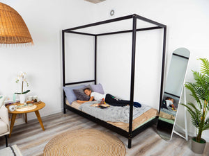 Twin Bed – Handcrafted Wooden Bed for Kids’ Comfort (Model 8)