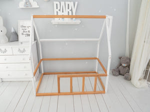 Floor bed for climbing Montessori bed for toddler (Model 1)