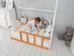 Floor bed for climbing Montessori bed for toddler (Model 1)