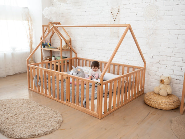 Playpen bed Toddler House bed (Model 6/17), фото 6