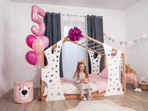 Montessori Climbing Playhouse Present Monkey Bed