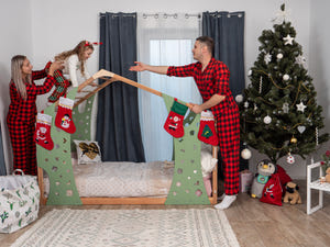 Montessori Christmas Gym Bed Monkey