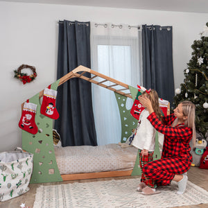Montessori Christmas Gym Bed Monkey