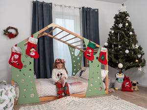 Montessori Christmas Gym Bed Monkey