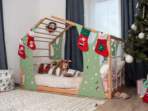 Montessori Christmas Gym Bed Monkey