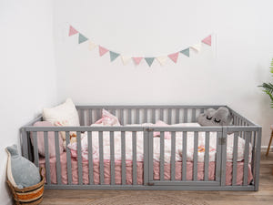 Montessori Kids Bed with Wooden Slats (Model 6.2/19)