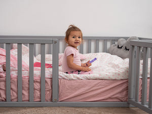 Montessori wood playpen for kids Platform bed (Model 6.2/19)
