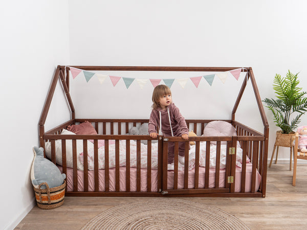 Montessori wood house toddler bed Playpen (Model 6)