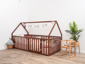 Baby bed frame - Wood toddler bed (Model 6/17)