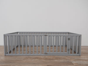 Montessori wood playpen for kids Platform bed (Model 6.2/19)