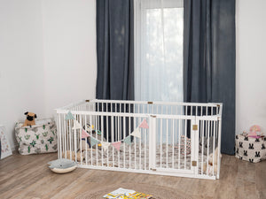 Montessori Wood Playpen Bed for Toddler Transformable floor bed (Model 22)