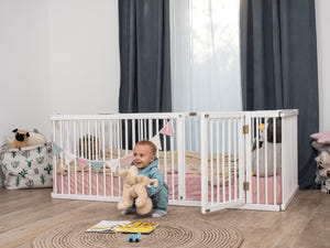 Montessori Wood Playpen Bed for Toddler Transformable floor bed (Model 22)