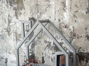 House for books Grey color