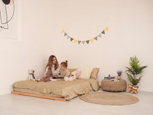 Twin Bed on the Floor – A Cozy Twin-Size Solution for Kids' Spaces (Zen Low Profile Bed)