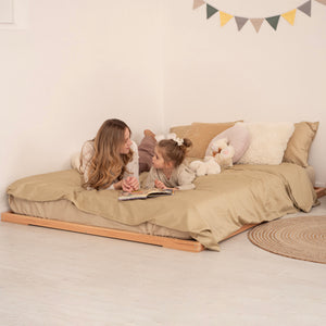Twin Bed on the Floor – A Cozy Twin-Size Solution for Kids' Spaces (Zen Low Profile Bed)