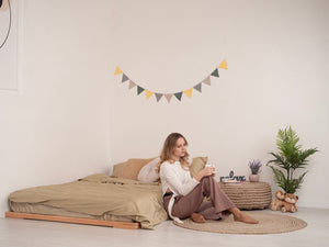 Loft Bed for Adults – Modern Wooden Bed for Adults (Zen Low Profile Bed)