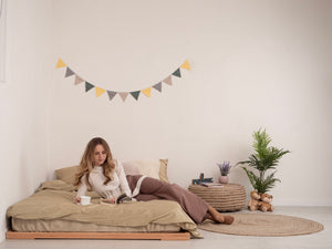 Loft Bed for Adults – Modern Wooden Bed for Adults (Zen Low Profile Bed)