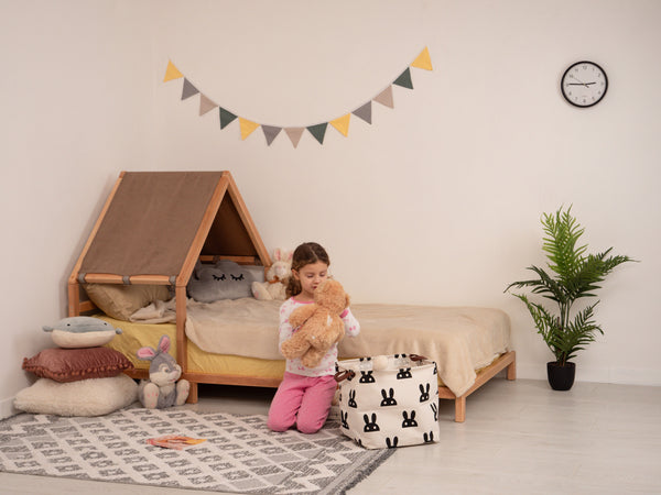 Headboard Bed with Chocolate Canopy, фото 10