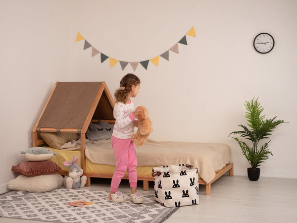 Headboard Bed with Chocolate Canopy, фото 7