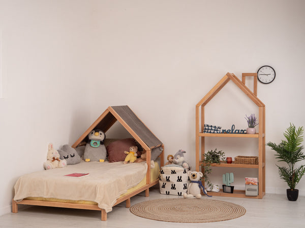 Headboard Bed with Brown Canopy, фото 7