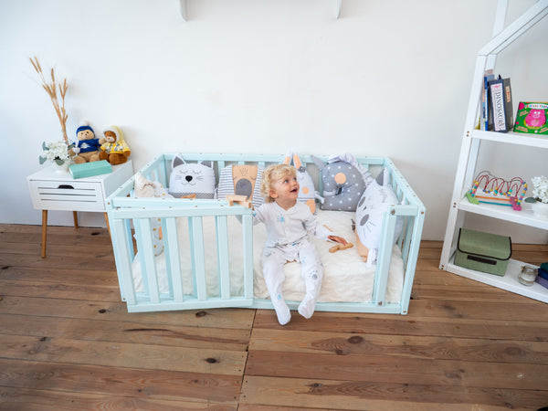 Crib for boy Floor bed Playpen (Model 6.2)