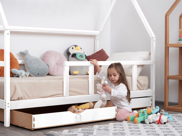 Wooden Montessori Climbing Bed with Drawers (Model 1), фото 6