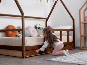 Montessori Wooden Set in Dark and Black colors (Model 1)