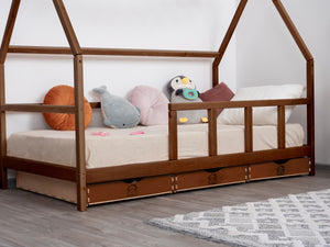 Montessori Wooden Set in Dark and Black colors (Model 1)