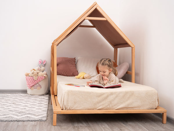 Rolling Rooftop Montessori Bed