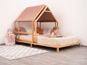 Rolling Rooftop Montessori Bed