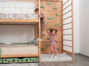 Kids Montessori Jungle Bed Set - Toddler Bed - Bunk Bed for Kids | Twin 75x38 in size