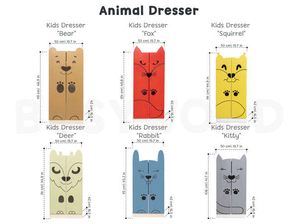 Montessori Dresser for Children Animal Design, фото 11