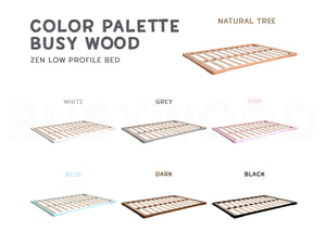 Loft Bed for Adults – Modern Wooden Bed for Adults (Zen Low Profile Bed)