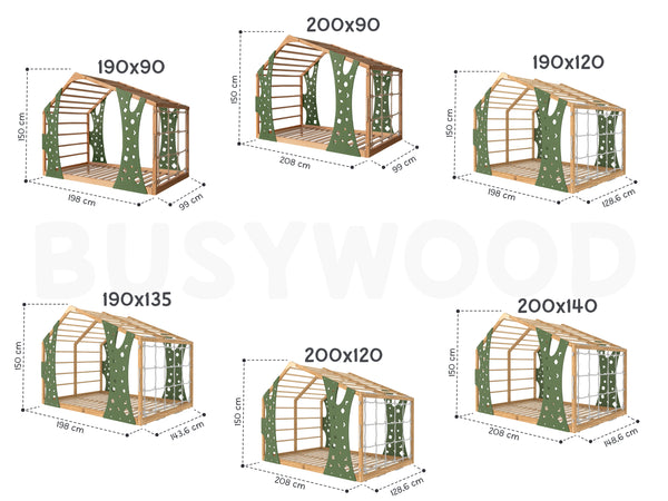 Montessori Climbing Playhouse Present Monkey Bed, фото 14